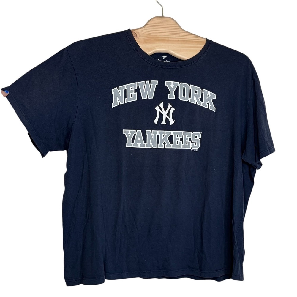 Fanatics New York‎ Yankees T-Shirt 3XB Navy Blue Short Sleeve Graphic MLB Tee